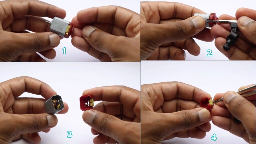 DC motor removal