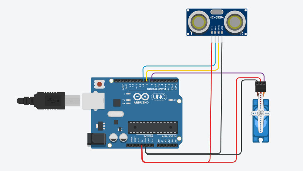 circuit diagram of automatic door opening system