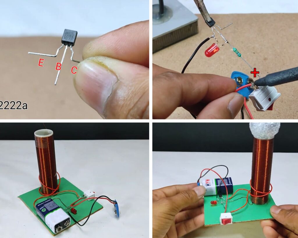 making circuit for a small tesla coil